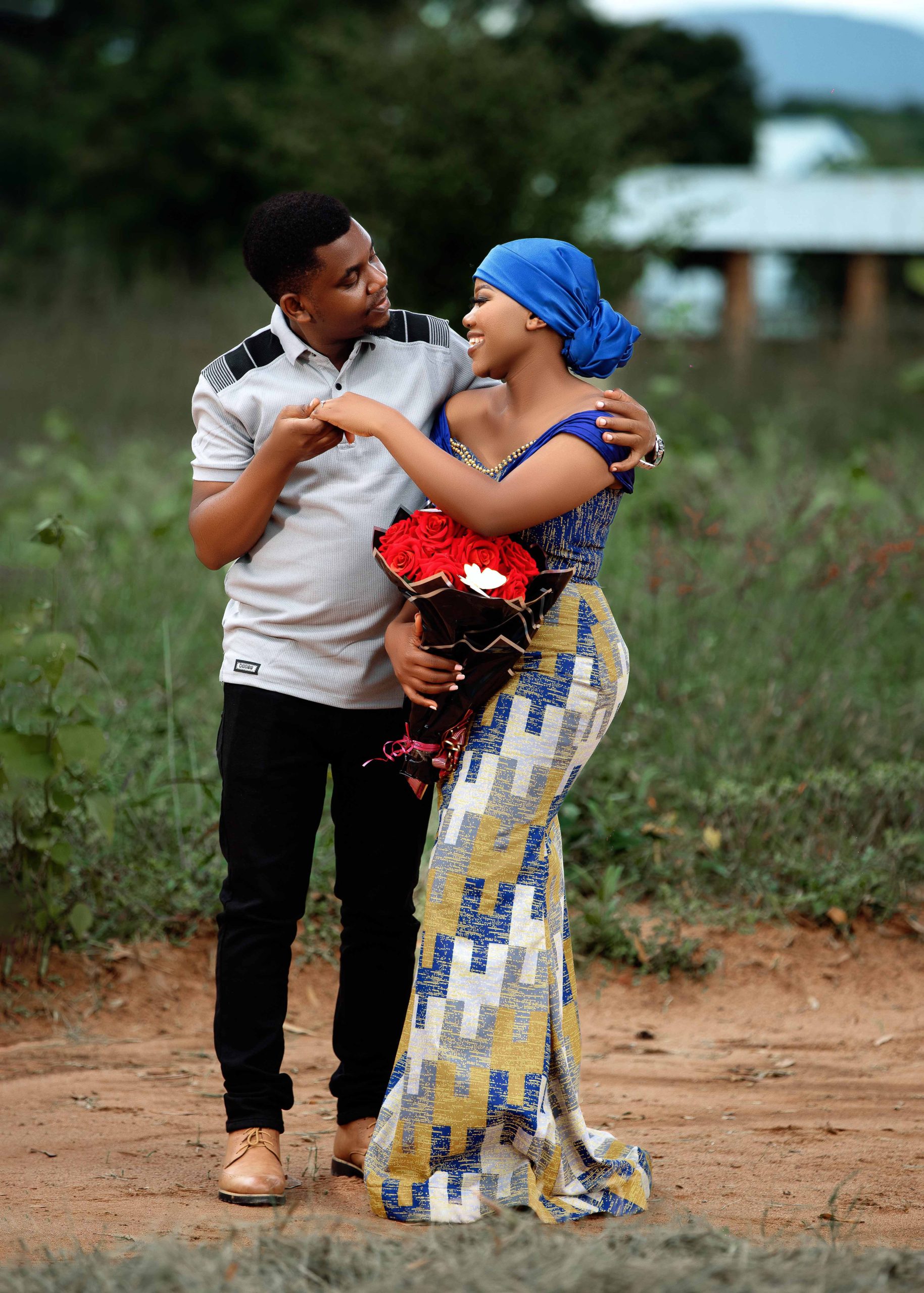 Outdoor couple portrait