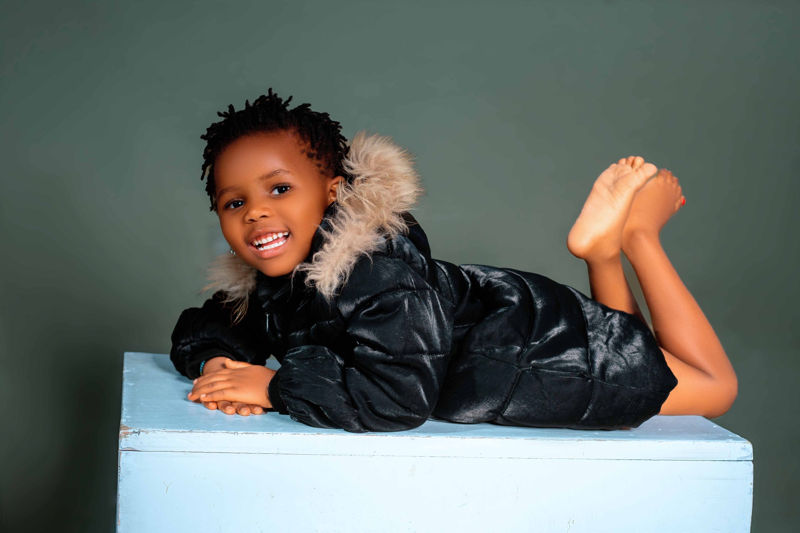 Child studio portrait