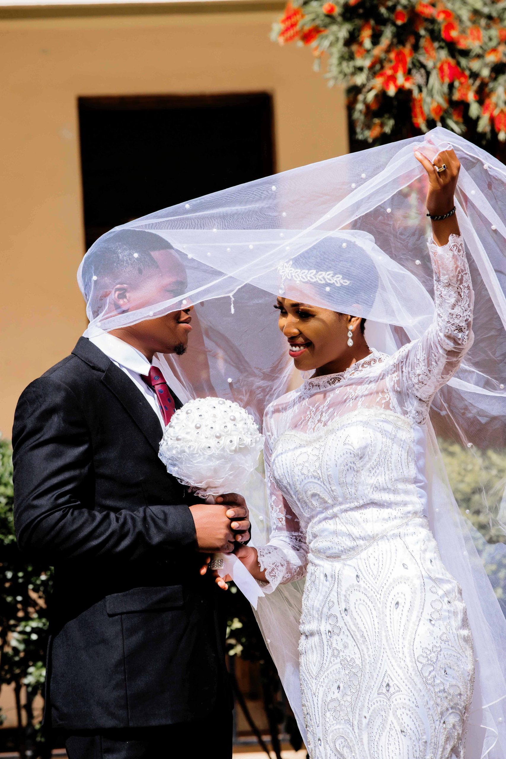 Bride and groom portrait by Infinity Visual Studio
