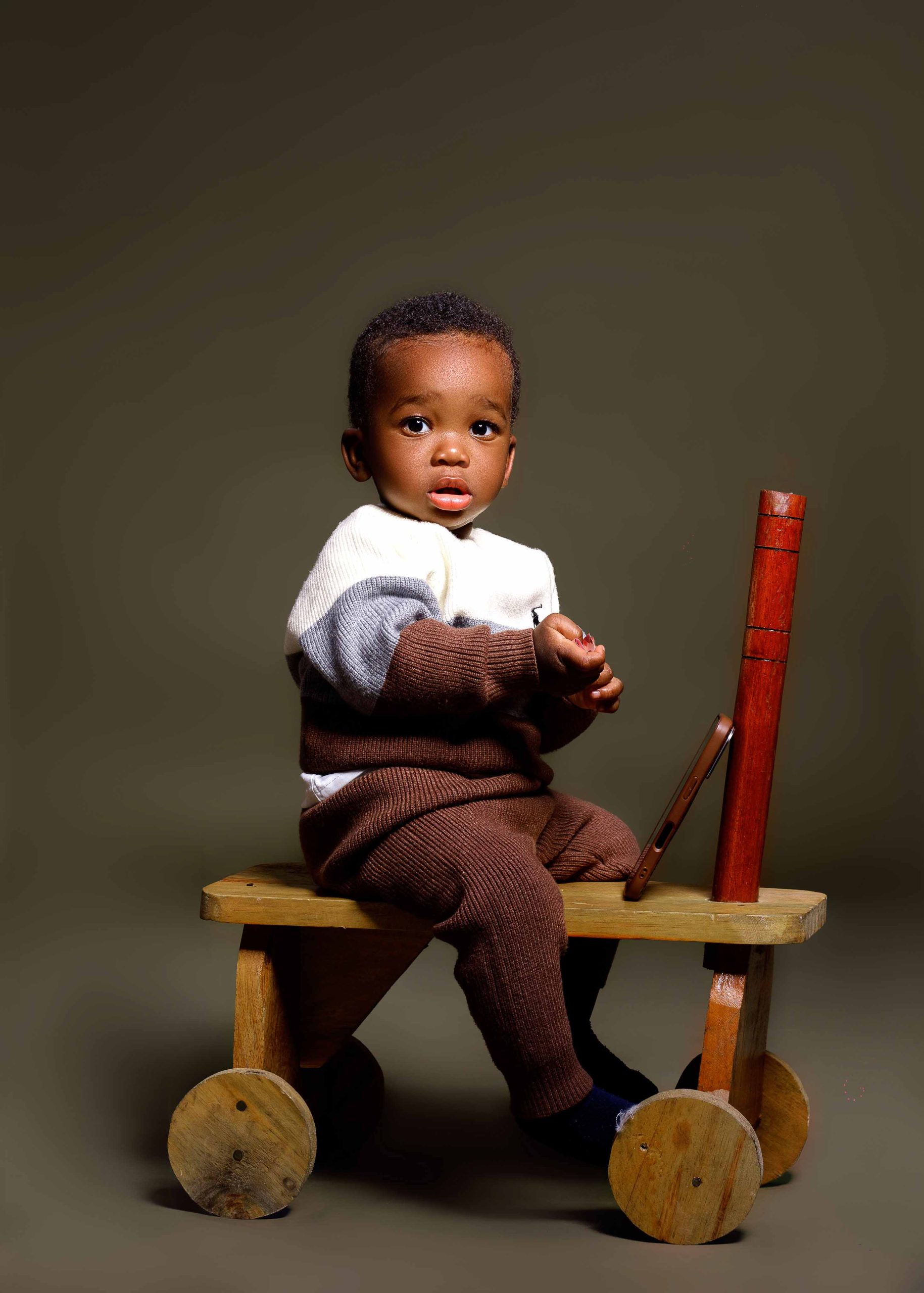 Baby studio portrait
